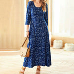 Elegant Floral Print Dress