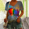 Colorful Abstract Bird T-Shirt