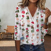 Floral Print Lace Decoration T-Shirt