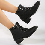 Vintage Chunky Heel Boots