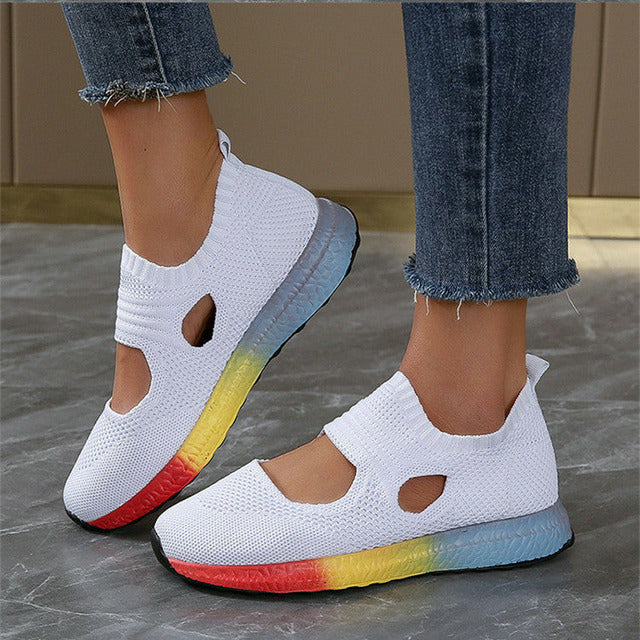 Hollow Out Mesh Sneakers