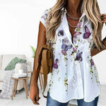 Casual Butterfly Print Blouse