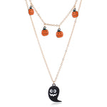 Halloween Pumpkin Pendant Necklace