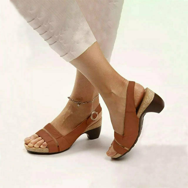 Vintage Block Heel Sandals