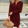 Casual Cable Knit Dress