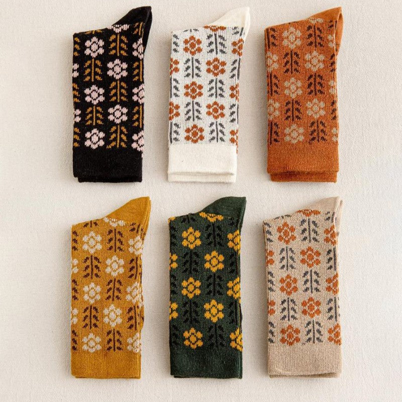 Vintage Floral Socks