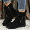 Vintage Buckle Ankle Boots