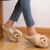 Cartoon Dog Plush Slippers