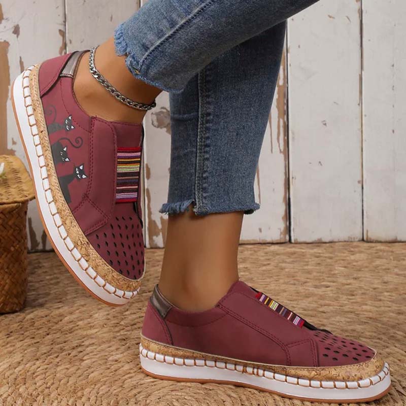 Casual Cat Print Shoes â Susan Julie