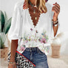 Floral Print Lace Blouse