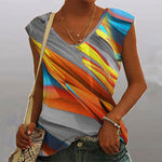 Colourful Abstract Print Tank Top