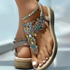 Rhinestone Embellished Casual Sandals