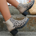 Vintage Leopard Print Boots