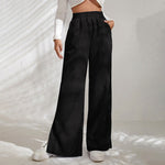 Casual Solid Color Trousers