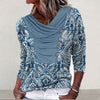 Vintage Ethnic Style Printed Blouse