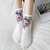 Pack Of 6 Pairs Of Floral Socks
