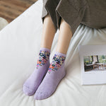 Pack Of 6 Pairs Of Floral Socks