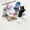 Pack Of 6 Pairs Of Floral Socks