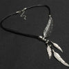 Vintage Feather Pendant Necklace