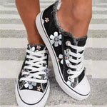 Floral Print Canvas Shoes