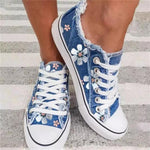 Floral Print Canvas Shoes