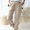Solid Color Casual Pants