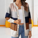 Casual Striped knitted Cardigan