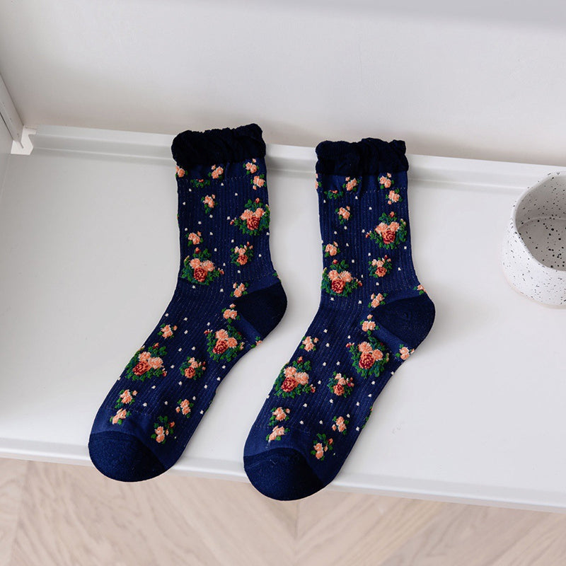 Retro Floral Socks