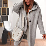 Casual Hooded Knitted Coat