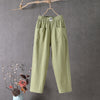 【Cotton And Linen】Solid Color Casual Trousers