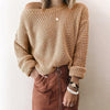 Casual Solid Knitted Sweater