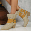 Vintage Chunky Heel Boots