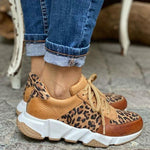 Casual Leopard Patchwork Sneakers