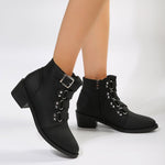 Vintage Chunky Heel Boots