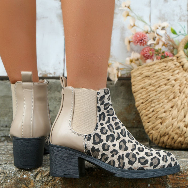 Vintage Leopard Print Boots