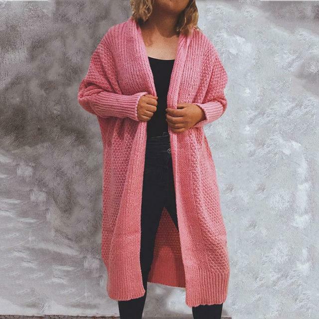Vintage Solid Knitted Cardigan