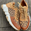 Casual Leopard Patchwork Sneakers