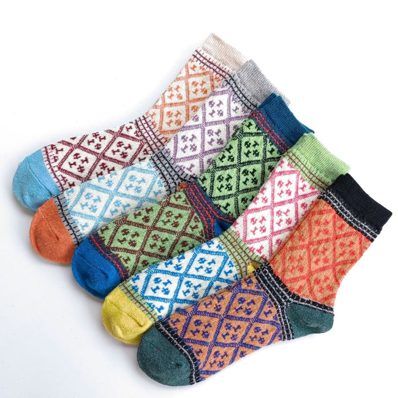 Pack Of 5 Pairs Of Vintage Socks