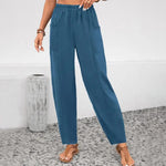 Casual Solid Color Trousers