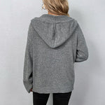 Casual Hooded Knitted Cardigan