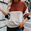 Fashion Knitted Striped Sweater