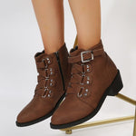 Vintage Chunky Heel Boots