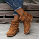 Vintage Fringed Boots