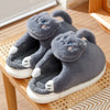 Cartoon Cat Plush Slippers