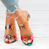 Colorful Chunky Heel Slippers