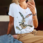 Rabbit Print Casual T-Shirt