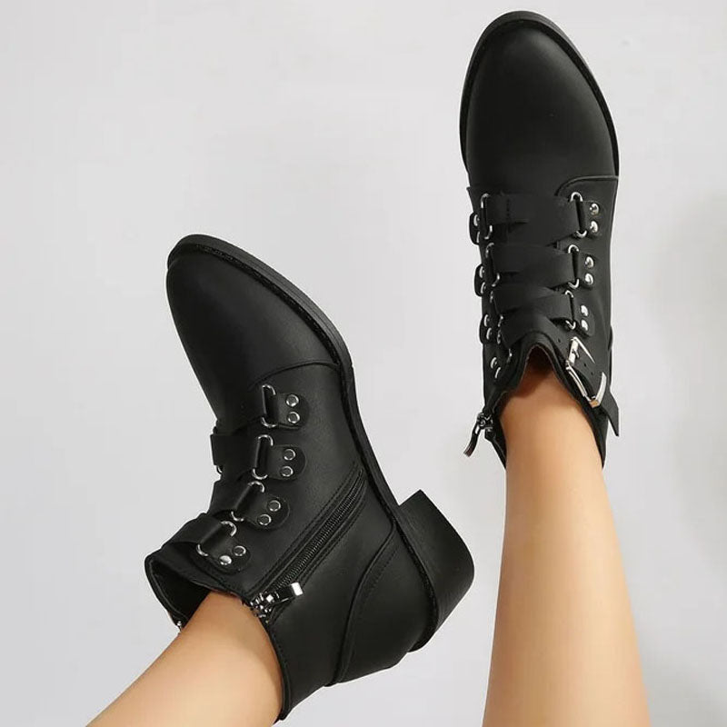 Vintage Chunky Heel Boots