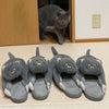 Cartoon Cat Plush Slippers