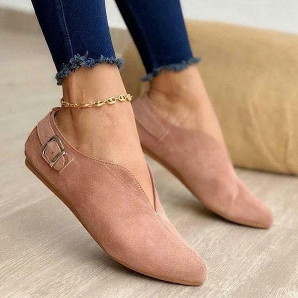 Suede Casual Flat Shoes