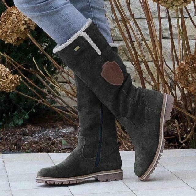 Vintage Casual Low Heel Boots